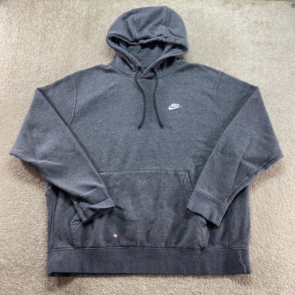 Nike Sweatshirt Mens Size XL‎ Gray Pullover Hoodie Athletic Outdoor BV2654 071